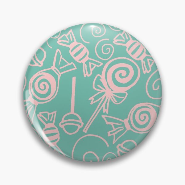 Item preview, Candy Doodles - Pink on Blue designed and sold by PaintInTheNight.