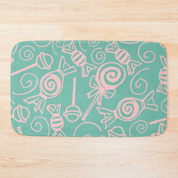 Item preview, Candy Doodles - Pink on Blue designed and sold by PaintInTheNight.