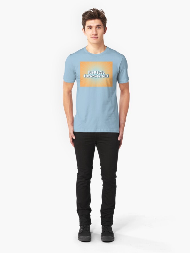 Alternate view of Repeal Obamacare Slim Fit T-Shirt