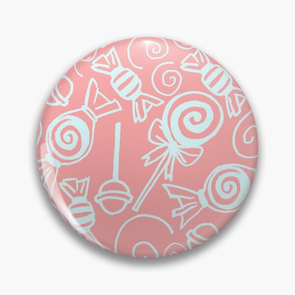Item preview, Candy Doodles - Blue on Pink designed and sold by PaintInTheNight.
