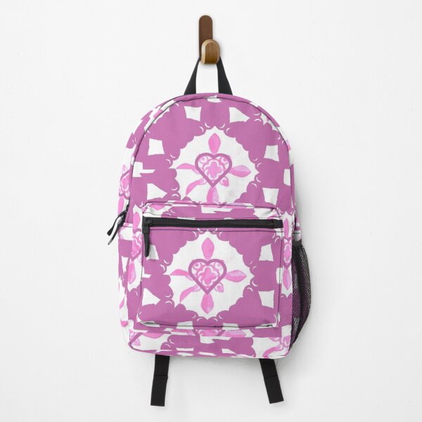 Item preview, Pretty Light Plum Heart Checker Pattern designed and sold by mvbillings.