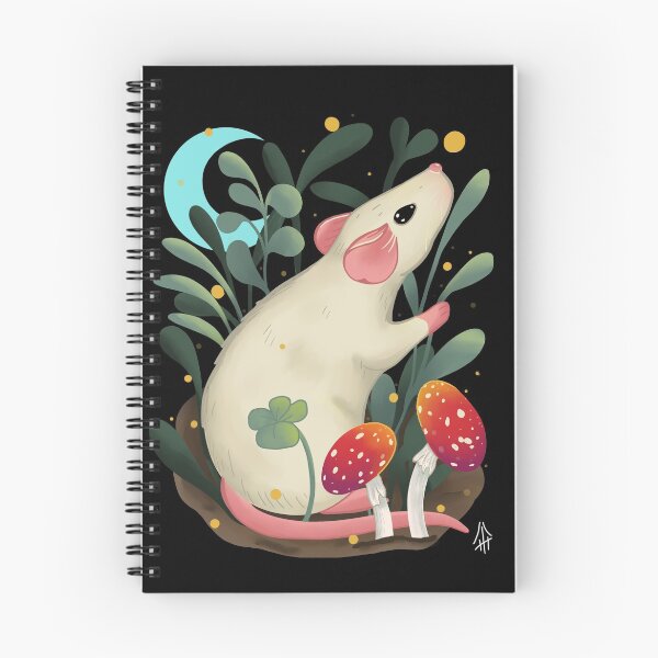 Item preview, Cottagecore Mushroom Rat designed and sold by hiddenhouses.