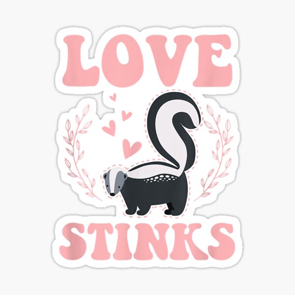 NEW Mini Canvas Tote Bag- Love Stinks Skunk Embroidery