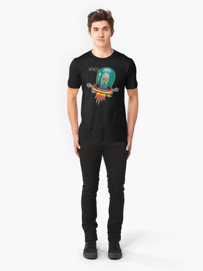 Alternate view of Space Invader Slim Fit T-Shirt