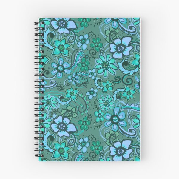 Item preview, Blue boho floral  designed and sold by SisterlyLove.