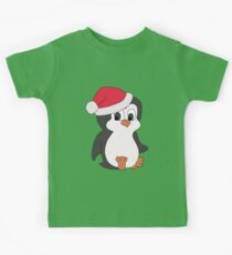 Christmas Penguin Kids Tee