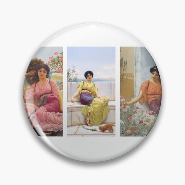 Item preview, John William Godward's works, Summer Flowers, 1903,Idleness, 1900,Flabellifera, 1905 designed and sold by TeeARTHY.