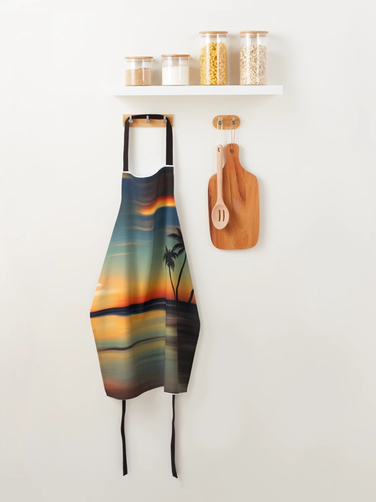 Thumbnail 4 of 6, Apron, Sun Set designed and sold by jayron88.