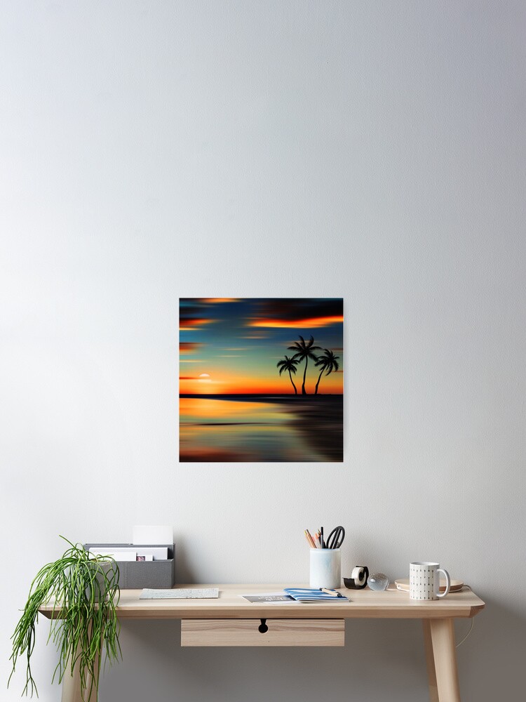 Thumbnail 2 of 3, Poster, Sun Set designed and sold by jayron88.