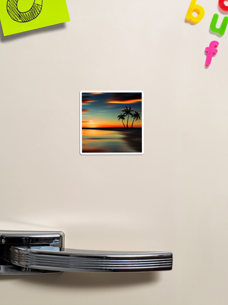 Thumbnail 1 of 3, Magnet, Sun Set designed and sold by jayron88.
