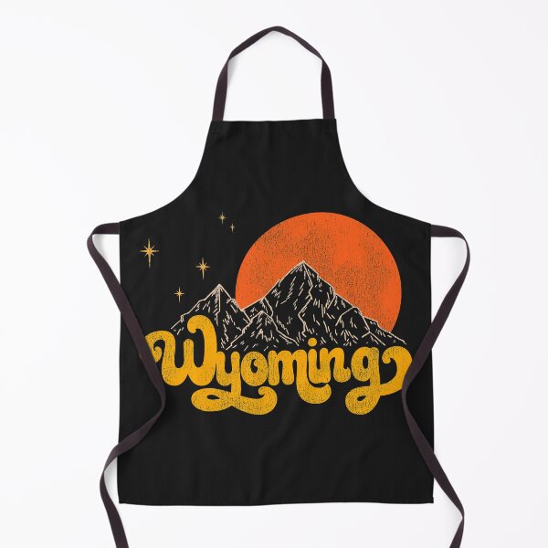 Aperçu de l'œuvre Vintage State of Wyoming Mid Century Distressed Aesthetic créée et vendue par ourkid.