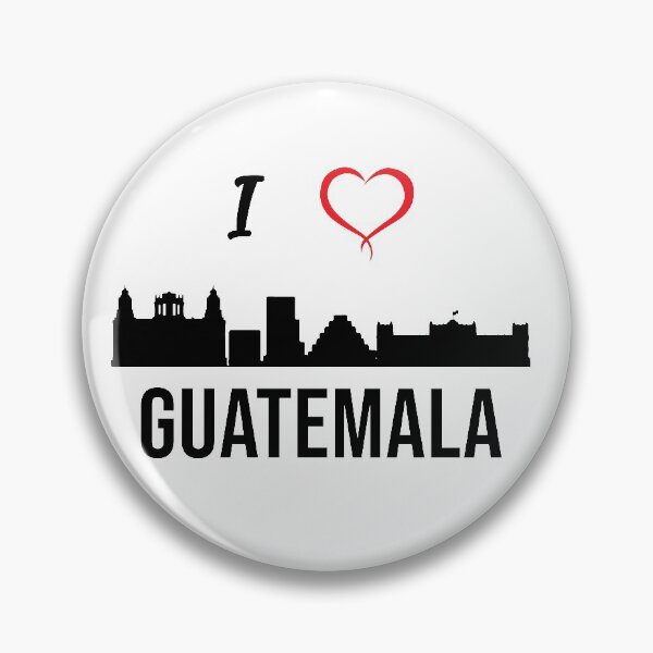 Item preview, I love Guatemala City Skyline Guatemala Central America  designed and sold by alltheprints.
