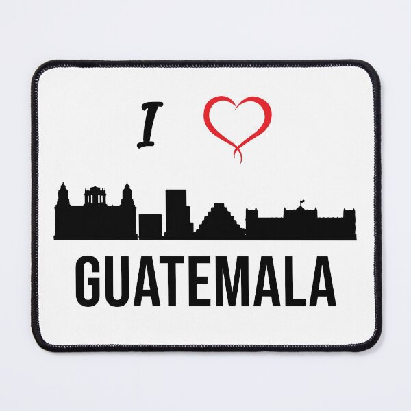 Item preview, I love Guatemala City Skyline Guatemala Central America  designed and sold by alltheprints.