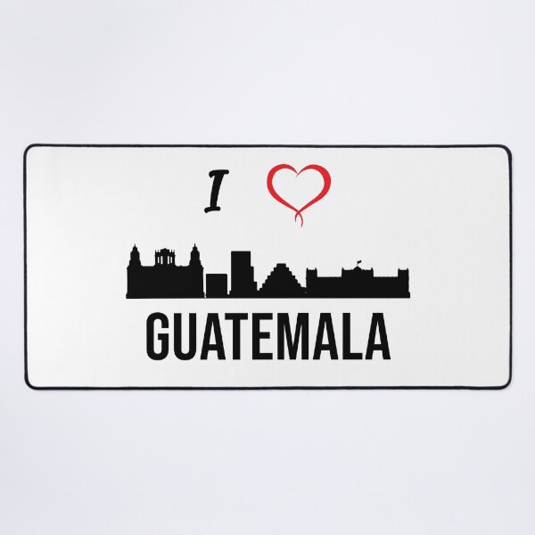 Item preview, I love Guatemala City Skyline Guatemala Central America  designed and sold by alltheprints.