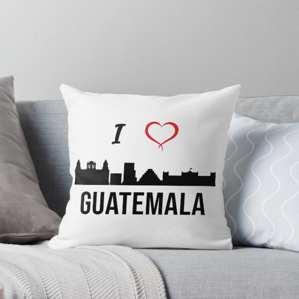 Item preview, I love Guatemala City Skyline Guatemala Central America  designed and sold by alltheprints.