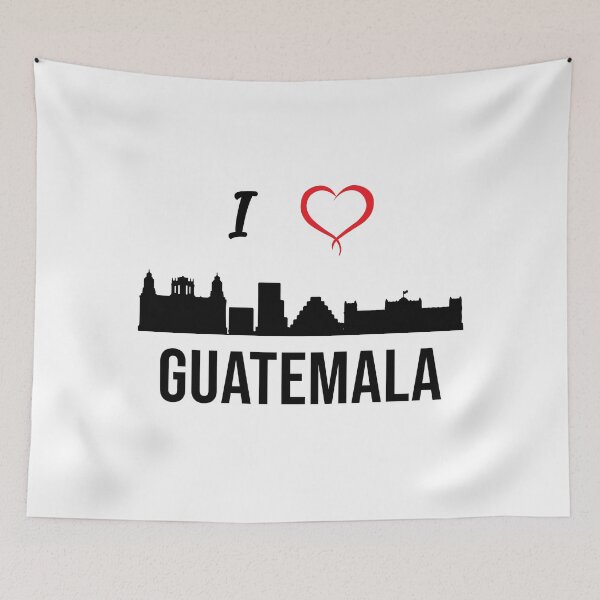 Item preview, I love Guatemala City Skyline Guatemala Central America designed and sold by alltheprints.