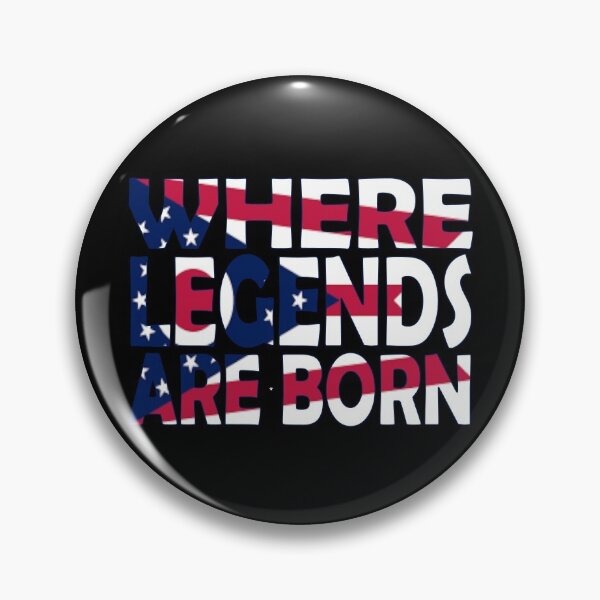 Item preview, Ohio Flag - Where Legends Are Born in Columbus designed and sold by Quotes-I-Wear.