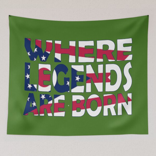 Item preview, Ohio Flag - Where Legends Are Born in Columbus designed and sold by Quotes-I-Wear.