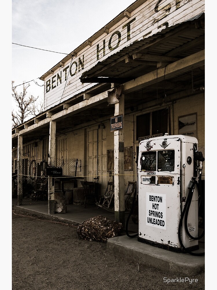 "Abandoned Benton Hot Springs Gas Pump" Poster by SparklePyre Redbubble