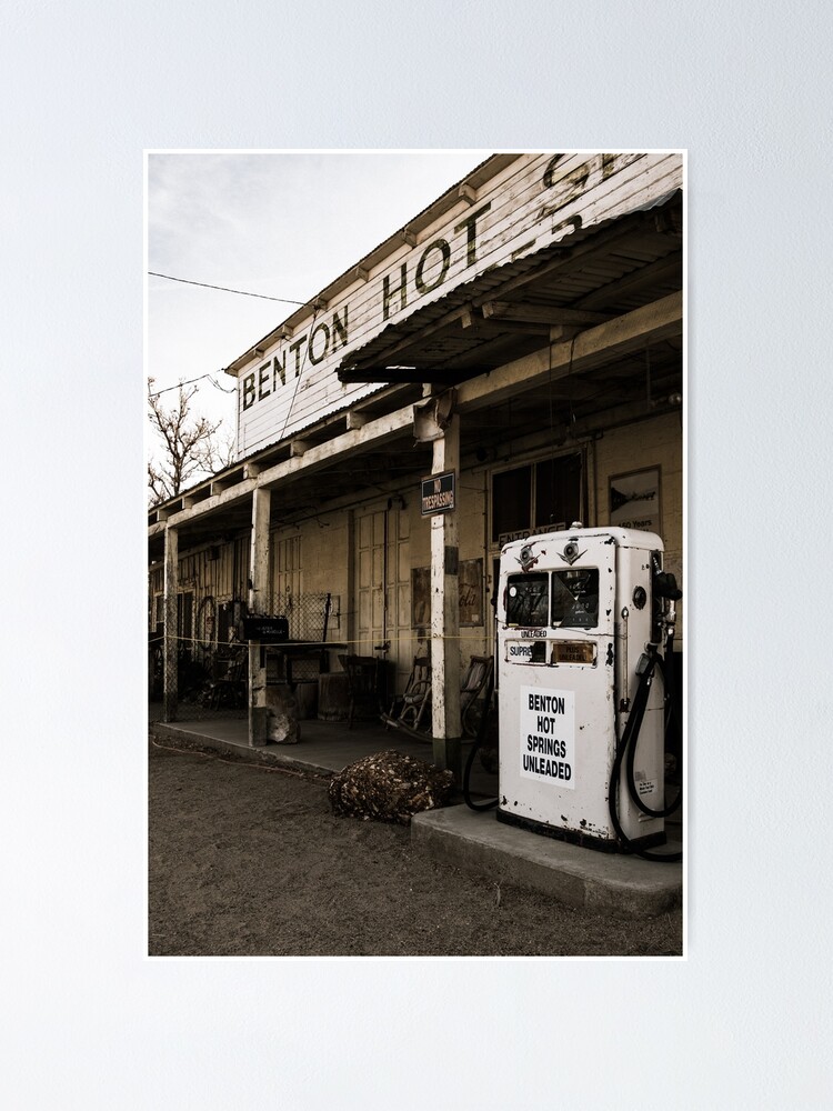 "Abandoned Benton Hot Springs Gas Pump" Poster by SparklePyre Redbubble
