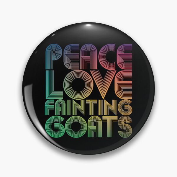 Item preview, Peace Love Fainting Goats Farm Animal Rainbow Fainting Goats Gear designed and sold by DynamicDesign.