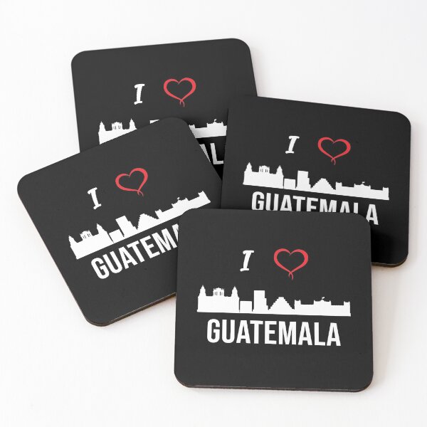 Item preview, I love Guatemala City Skyline Guatemala Central America  designed and sold by alltheprints.