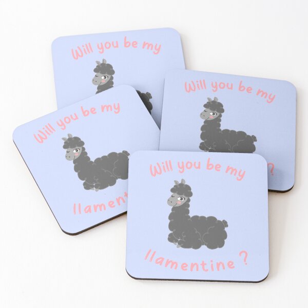 Item preview, Will You Be My Llamantine? Llama Valentine Puns designed and sold by Rebel-Design.