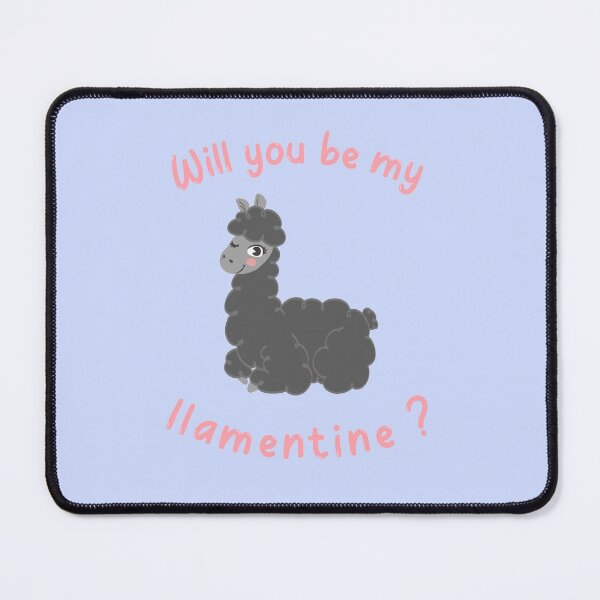 Item preview, Will You Be My Llamantine? Llama Valentine Puns designed and sold by Rebel-Design.