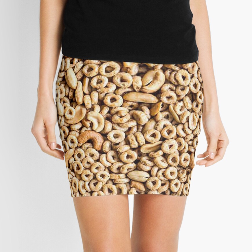 Honey-Nut Cheerios Mini Skirt for Sale by RGpresdiffart