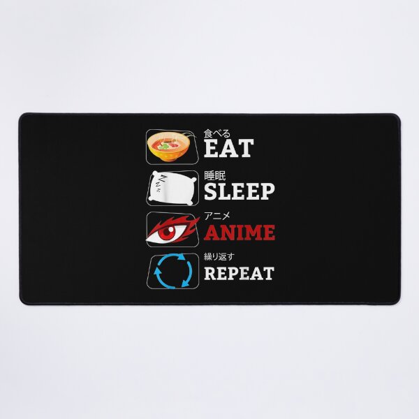 Item preview, Eat Sleep Anime Repeat Kawaii Otaku Manga designed and sold by Kapralovpavel.