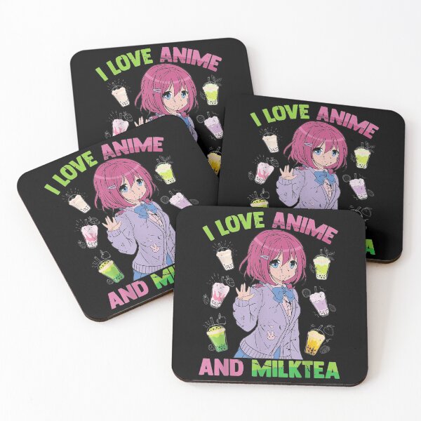 Item preview, I Love Anime And Milk Tea - Kawaii Otaku - Cute Manga Girl designed and sold by Kapralovpavel.