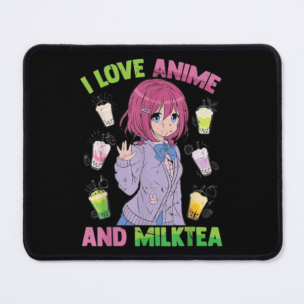 Item preview, I Love Anime And Milk Tea - Kawaii Otaku - Cute Manga Girl designed and sold by Kapralovpavel.