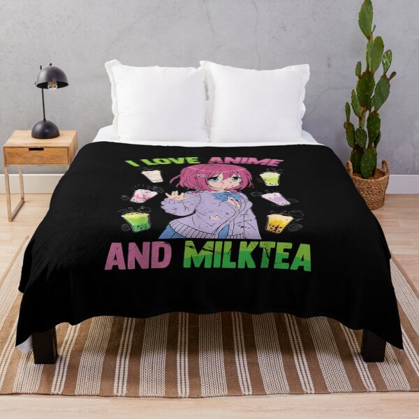 Item preview, I Love Anime And Milk Tea - Kawaii Otaku - Cute Manga Girl designed and sold by Kapralovpavel.