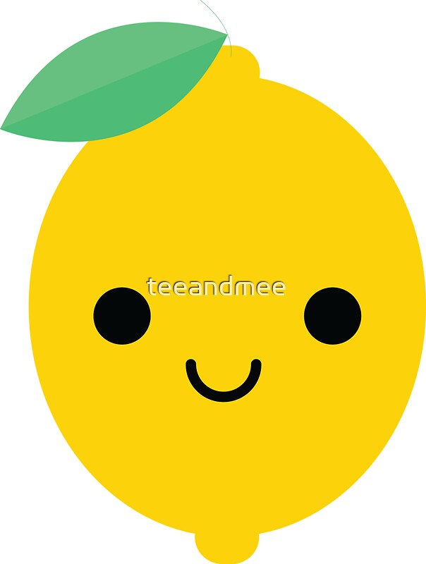 "Lemon Lime Emoji Happy Smiling Face" Stickers by teeandmee Redbubble