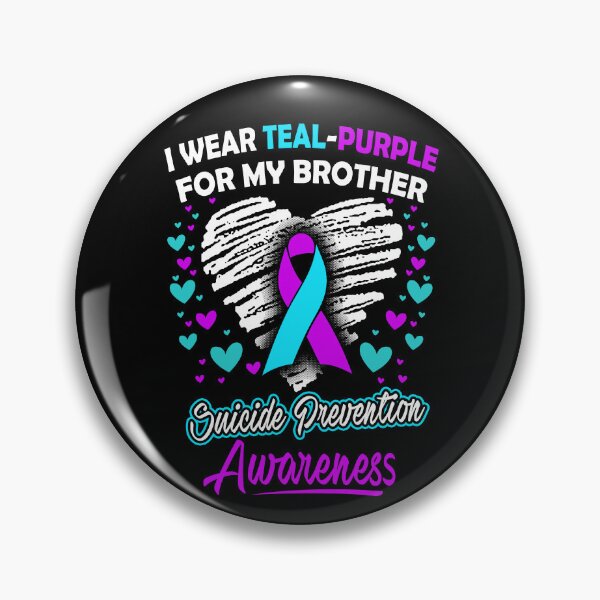 Item preview, I Wear Teal And Purple For My Brother Suicide Prevention Awareness designed and sold by Tammyilaria.