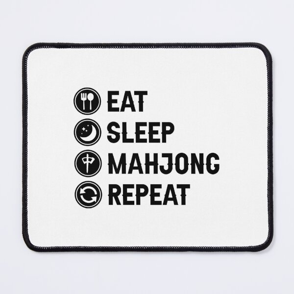 Item preview, Eat Sleep Mahjong Repeat designed and sold by allysmar.