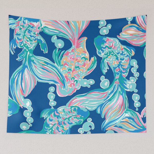 Item preview, fish lily blue designed and sold by catherinebinson.