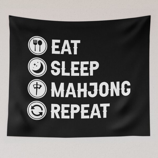 Item preview, Eat Sleep Mahjong Repeat  designed and sold by allysmar.