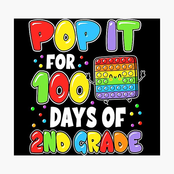 Item preview, 100th Day Of School Pop It 100 Days Of 2nd Grade Fidget Toy designed and sold by richardmatthew.