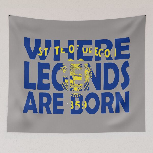Item preview, Oregon Flag - Where Legends Are Born designed and sold by Quotes-I-Wear.