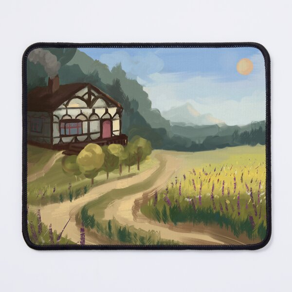 Item preview, Cottage On A Hill Overlooking Lavender Field designed and sold by anatovas.