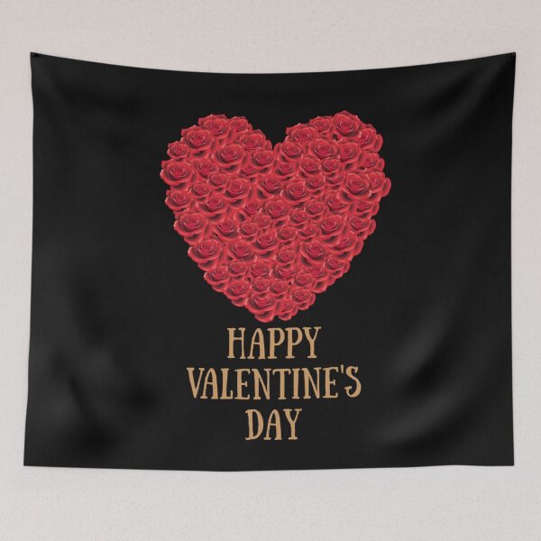 Item preview, Happy Valentines Day Flowers Rose Heart T Shirt designed and sold by Acton-Maran.