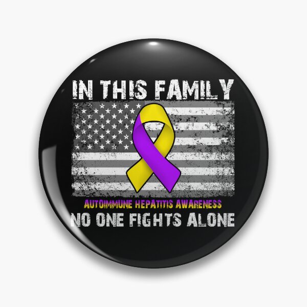 Item preview, American Flag Autoimmune Hepatitis Awareness No One Fights Alone designed and sold by Tammyilaria.