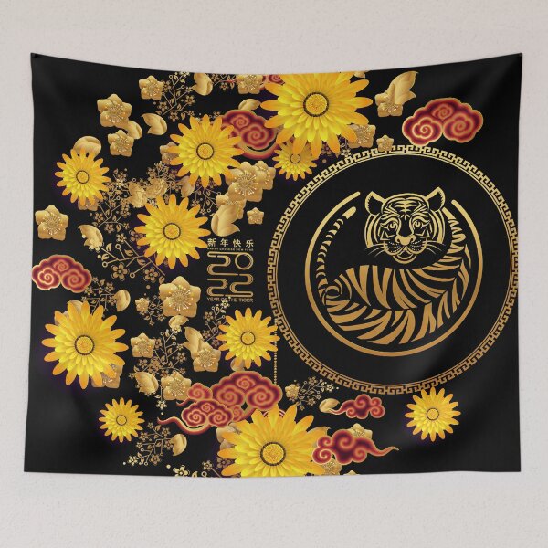 Item preview, Happy Chinese New Year 2022 Chinese Year of the Water Tiger designed and sold by johnta17.