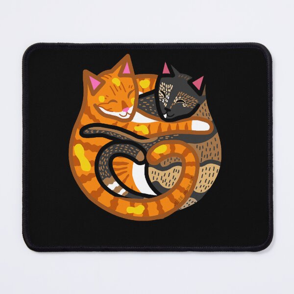 Item preview, Jorts and Jean Cuddling Cats  designed and sold by allysiadene.