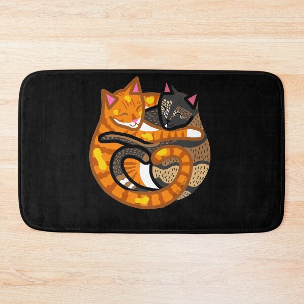 Item preview, Jorts and Jean Cuddling Cats  designed and sold by allysiadene.