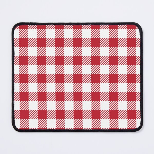Item preview, Pretty Gingham Red and White Checked Square Pattern designed and sold by Moyanana.