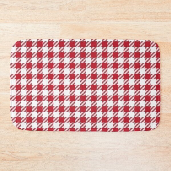 Item preview, Pretty Gingham Red and White Checked Square Pattern designed and sold by Moyanana.