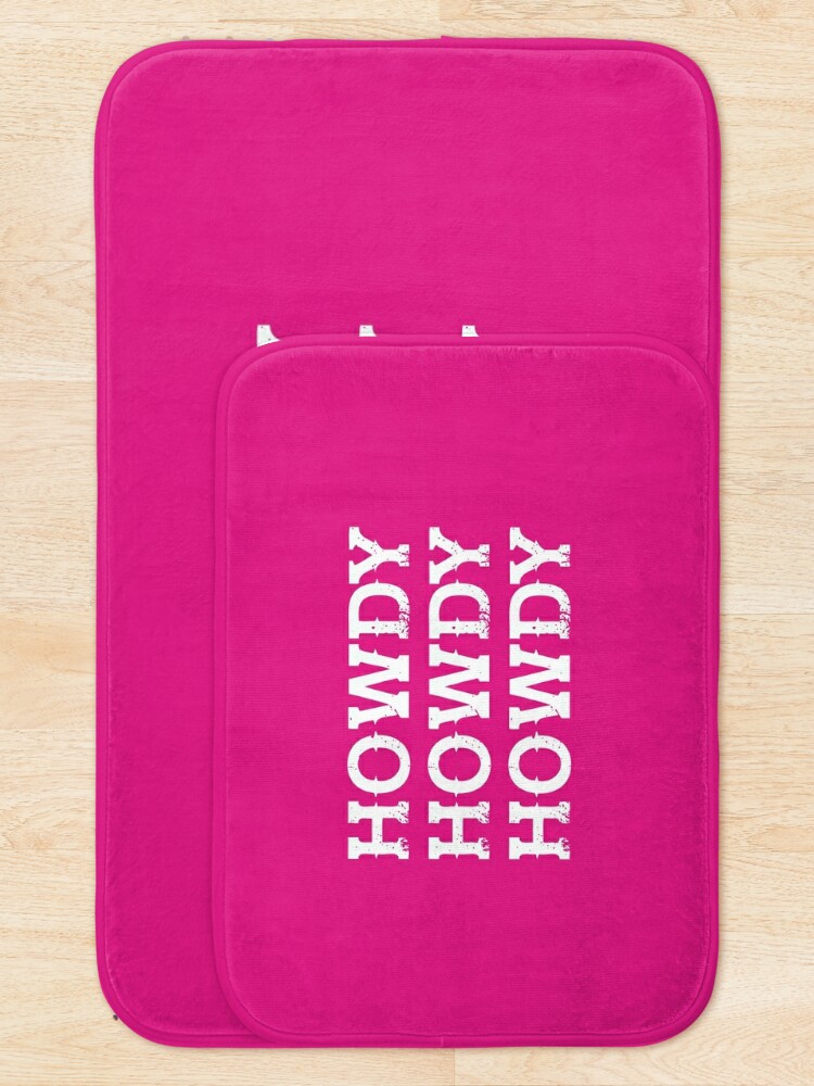 Discover HOWDY pink | Bath Mat