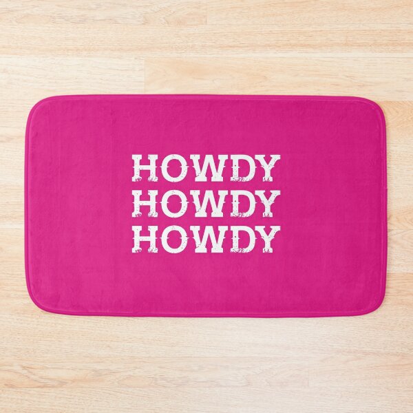 Discover HOWDY pink | Bath Mat